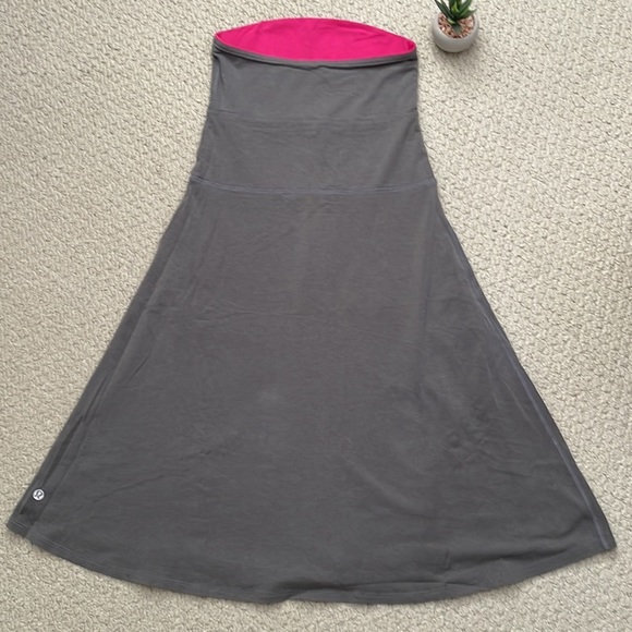 Lululemon senorita Pink and slate grey Beat the Heat Dress - Picture 4 of 13